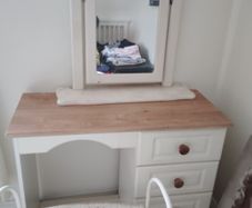 dressing table with mirror