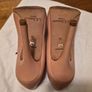 L.K. Bennett Harper Blush Kid Leather High Heeled Court Shoes Image 3