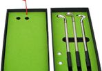 3PCS Piece Golf Pen Set, Golf Pen Gift Set, 3PCS Mini Golf Clubs Ball-point Golf Pen Set with Golf Balls Flag Stationery Decorations for Hobby