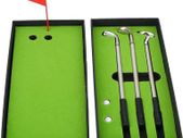 3PCS Piece Golf Pen Set, Golf Pen Gift Set, 3PCS Mini Golf Clubs Ball-point Golf Pen Set with Golf Balls Flag Stationery Decorations for Hobby