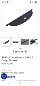 Ioniq 5 boot cargo cover