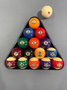 Aramith Tournament American Pool ball set 57.2mm (2 1/4") with Duramith technology