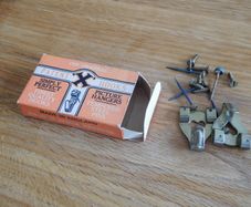 Vintage box of "The Original Patent Hooks"