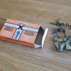 Vintage box of "The Original Patent Hooks"