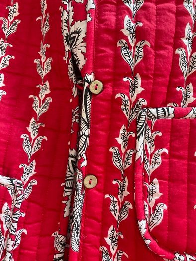 Reversible Printed Cotton Jacket - New - Size M