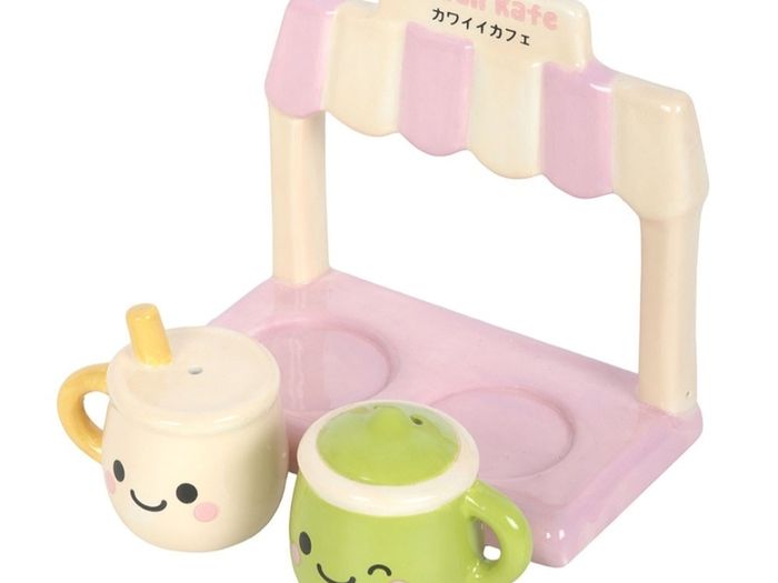 Kawaii Latte Salt and Pepper Shakers