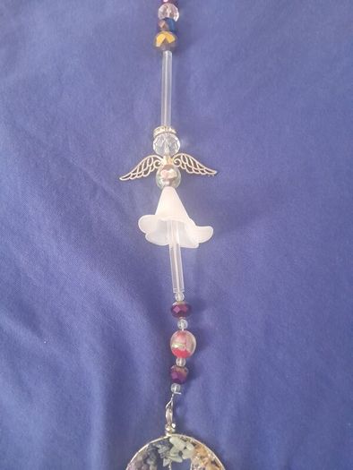 Hanging Large Crystal ball  tree of life chakra sun  catcher reflects all over room when caught with sun