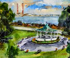 BlackRock park watercolour