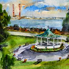 BlackRock park watercolour