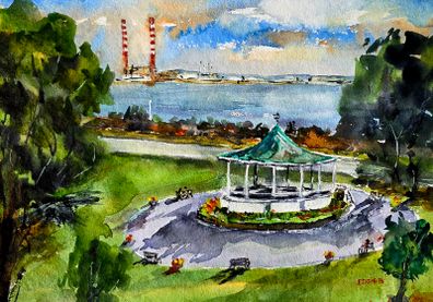 BlackRock park watercolour