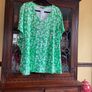SAMOON  Further Reduced.   New Top In Emerald Green And White With A Diamonte Motif . Length Is 30 Inches Image 5