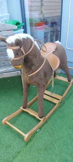 Mamas & Papas Classic Plush Rocking Horse