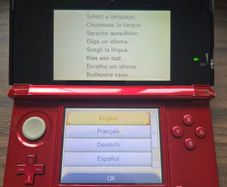 Nintendo 3DS in metallic red