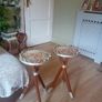 Mid century french tripod side table or plant stand Image 2