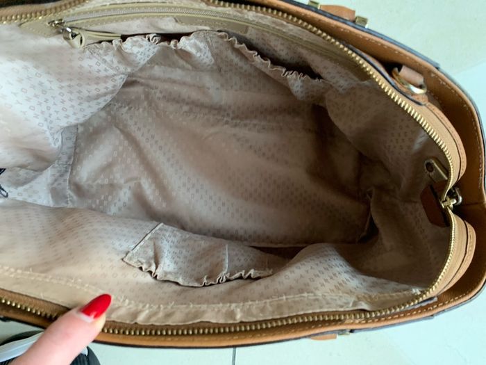 DKNY Tan Satchel Bag