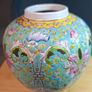 Chinese turquoise-ground famille rose porcelain ginger jar Image 6