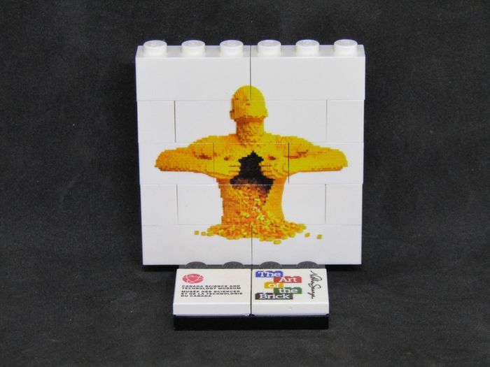 LEGO Rare The Art Of The Brick By Nathan Sawaya Lego Printed Museum Exhibit Limited Edition Promo This Sculpture Simply Was Called Yellow Is His