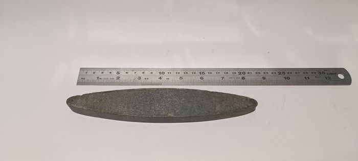 A Canoe Shaped Medium Grit Sharpening Stone