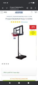 Brand new basketball stand and hoop