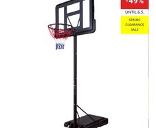 Brand new basketball stand and hoop
