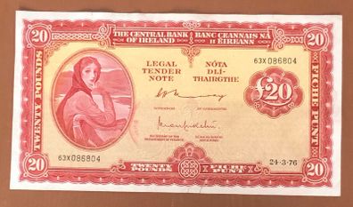 Ireland Twenty Pound Lavery Note