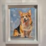 Happy Corgi - oil painting - framed Image 8