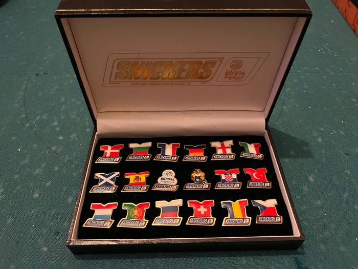 Limited Edition of the Euros 96 commemorative pin collection