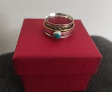 Silver 925 spinner ring
