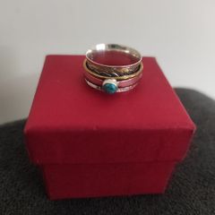 Silver 925 spinner ring