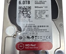 6tb WD Red SATA Hard drive WD60EFRX NASware 100% health