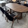 Tovo Dark Walnut Extendable Round Dining Table Image 2