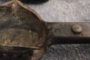 vintage collectable lead ladle ( cast metal)