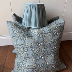 Cushions & matching lampshade