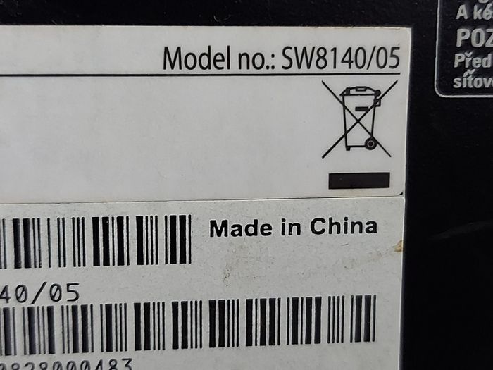 PHILIPS Subwoofer Model SW8140-05, Subwoofer part of Philips sound system