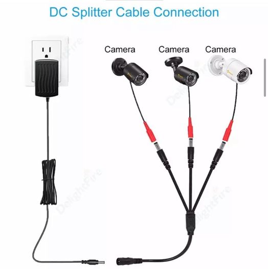 Dc Splitter Cable 5.5mm to 2.1mm