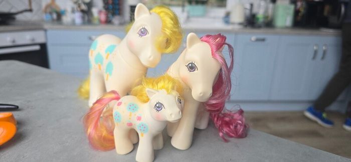 Apple Delight Family Loving Families  Daddy Mammy Sister Daughter HK Hong Kong Version MLP G1 My Little Pony