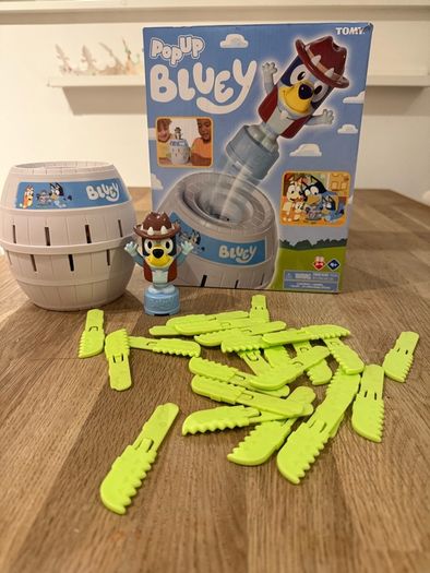 Pop up Bluey toy