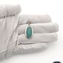 Vintage 925 Sterling Silver & Amazonite Pendant Image 8