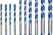 10Pcs Tungsten Carbide Masonry Drill Bit Set for Metal Steel Porcelain Ceramic Tile Concrete Brick Plastic Wood 6 8 10 12mm (FREE POSTAGE)
