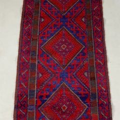 Superb Middle Eastern hand knotted wool runner