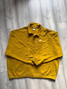 Nike Harrington Jacket Full Zip Mustard Yellow Fleece 3XL