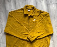 Nike Harrington Jacket Full Zip Mustard Yellow Fleece 3XL