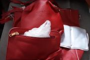 leather handbag's with purse etc