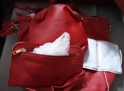 leather handbag's with purse etc