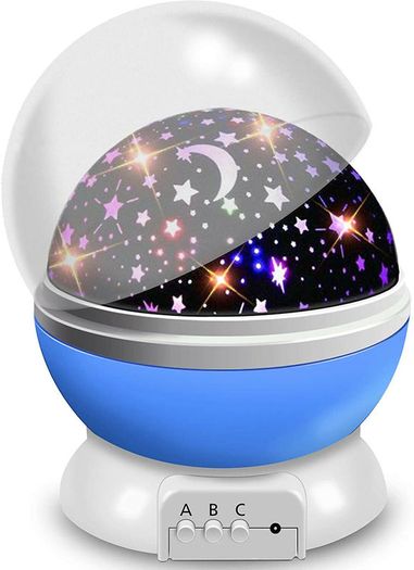 Rotating Projection Lamp USB LED Night Light Sky Moon Star Master Projector for Kids Baby Sleep Lighting