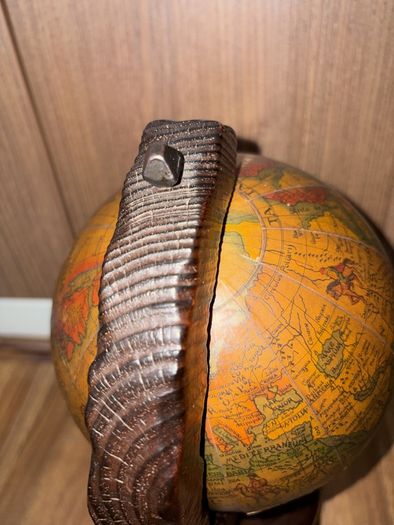 Vintage Wooden Desk Globe