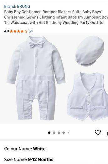 Baby Boy Gentlemen Romper Blazer Suit