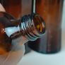 484 - Set of 4 Vintage Brown Amber Glass Screw Top Collectible Decorative Bottles Image 7
