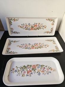 Set of 3 x Aynsley  Rectangular Trays