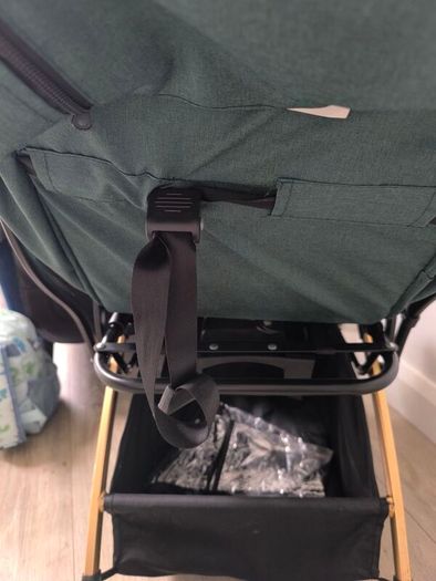 Lejoux travel stroller green and gold